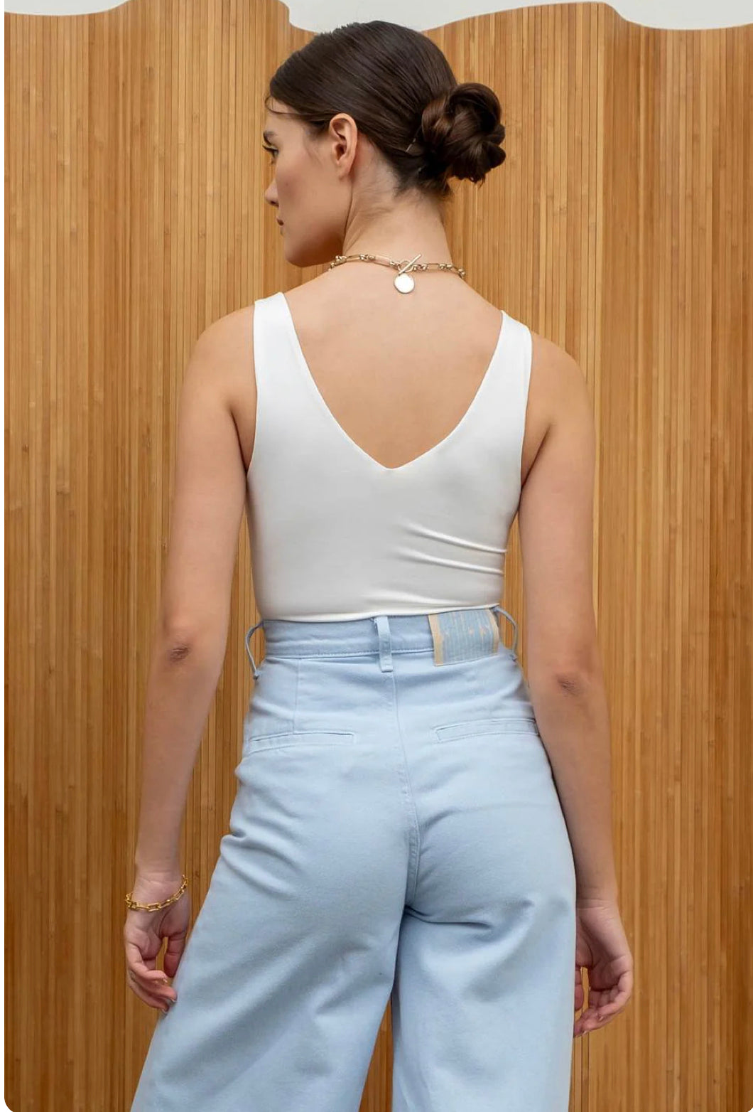 Seamless V-neck Bodysuit