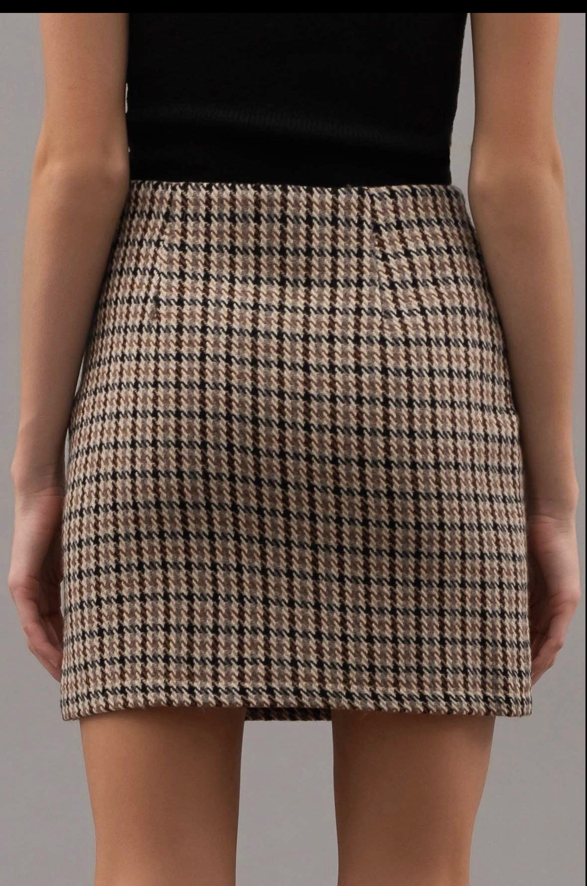 HOUNDSTOOTH SKIRT