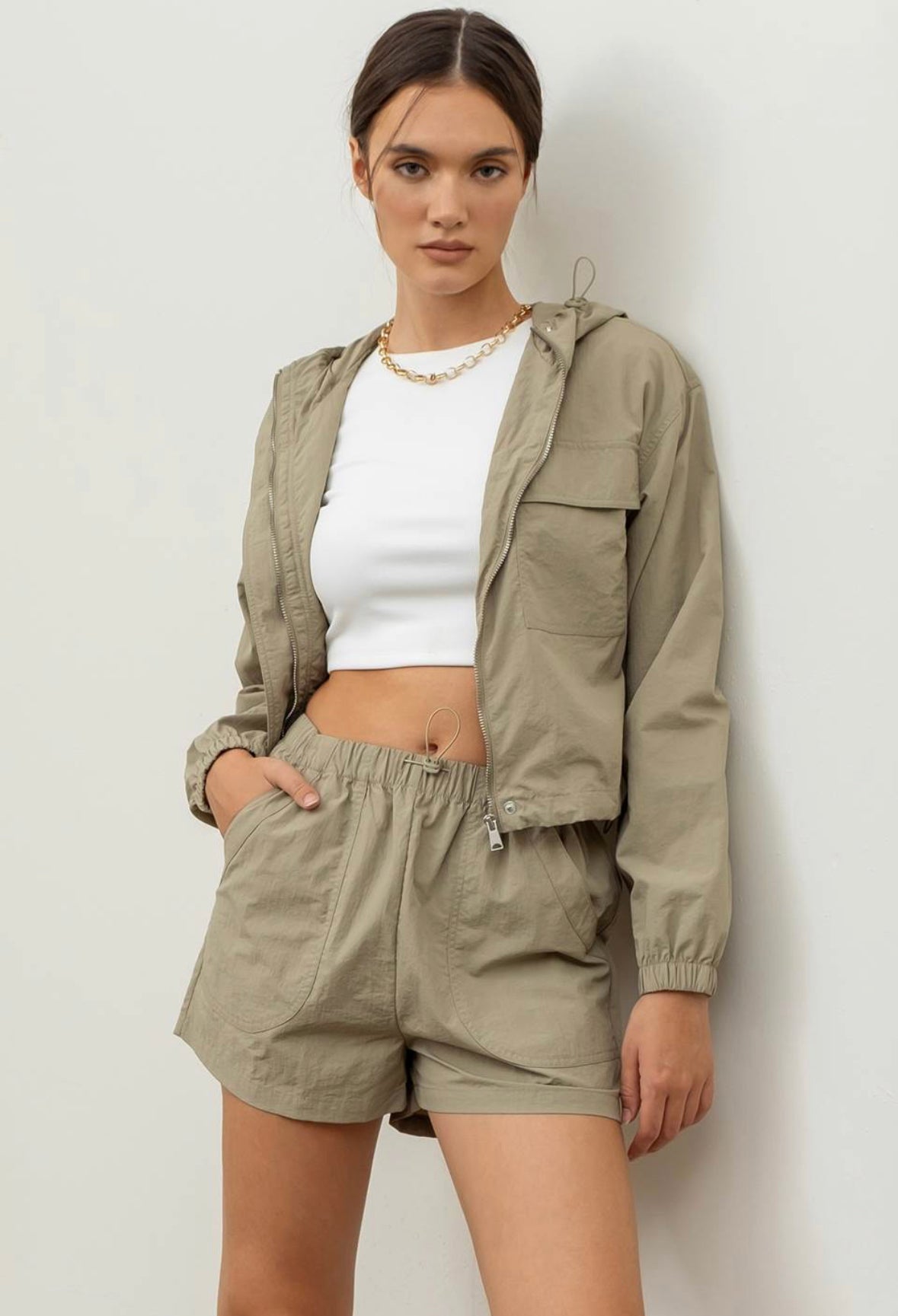 Windbreak Jacket & Shorts Set