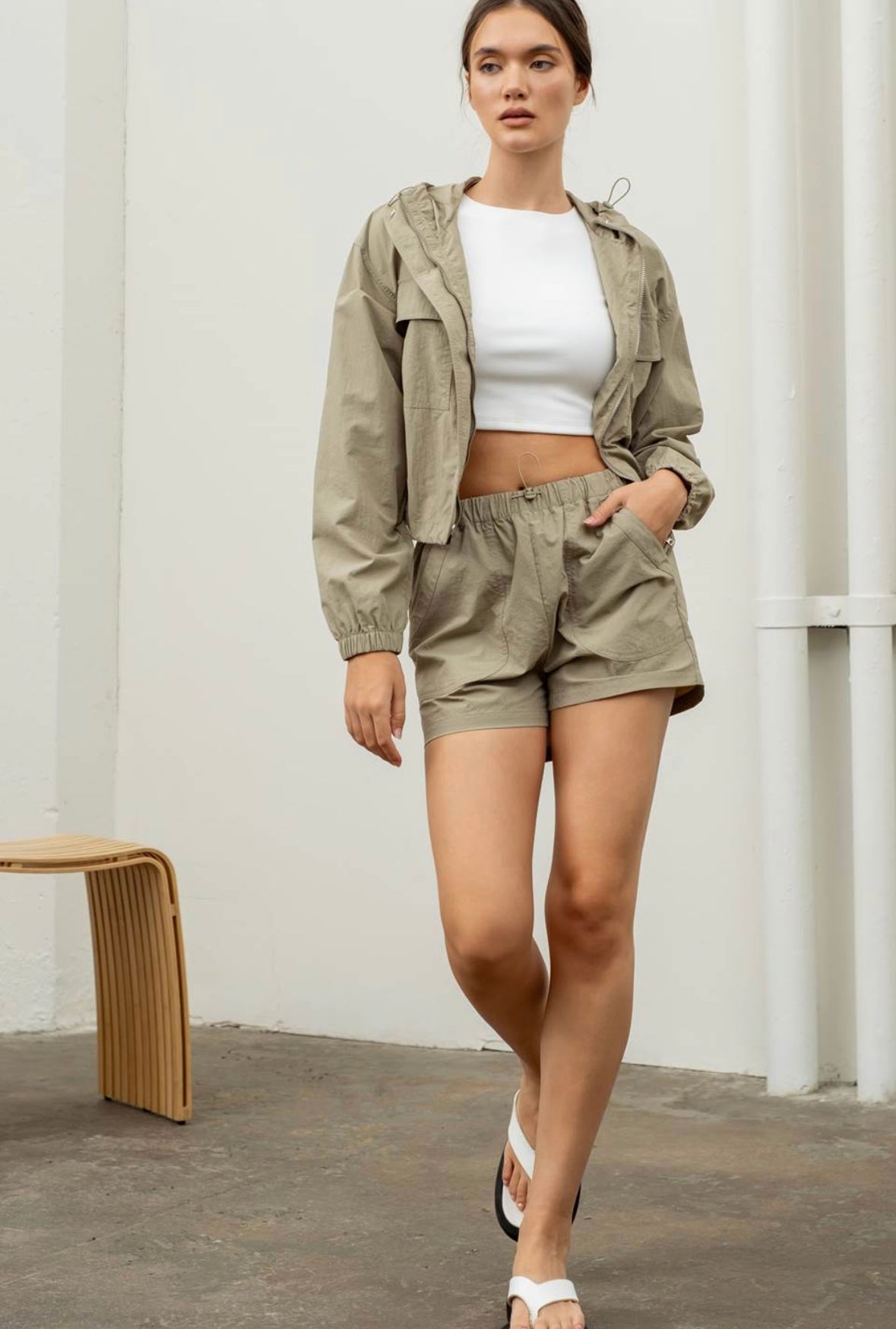 Windbreak Jacket & Shorts Set