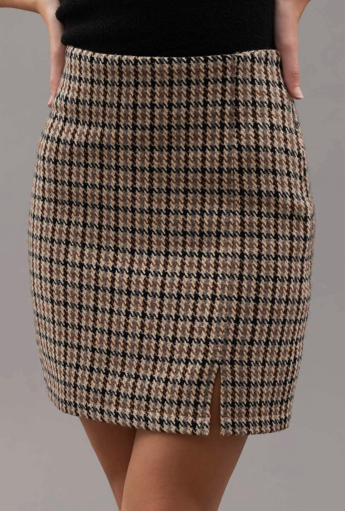HOUNDSTOOTH SKIRT