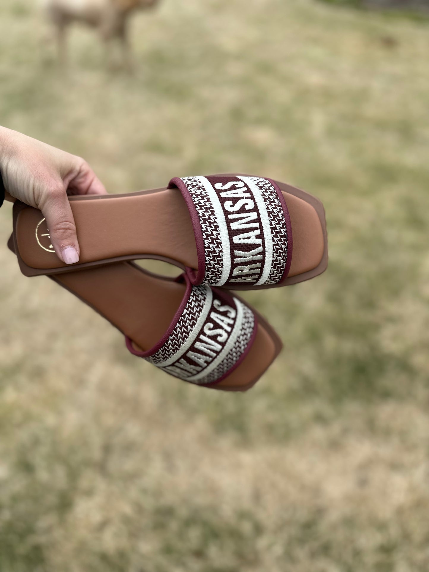GAME DAY ARKANSAS SANDALS