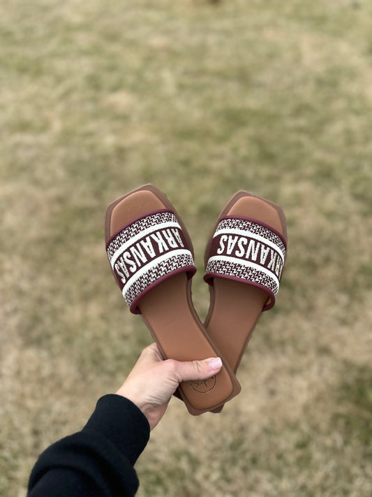 GAME DAY ARKANSAS SANDALS