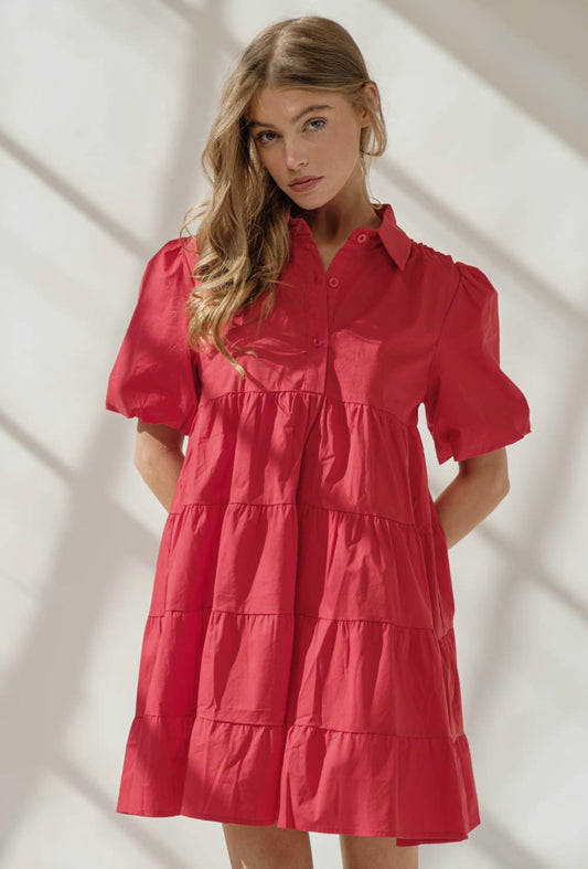 Scottie Dress/Red