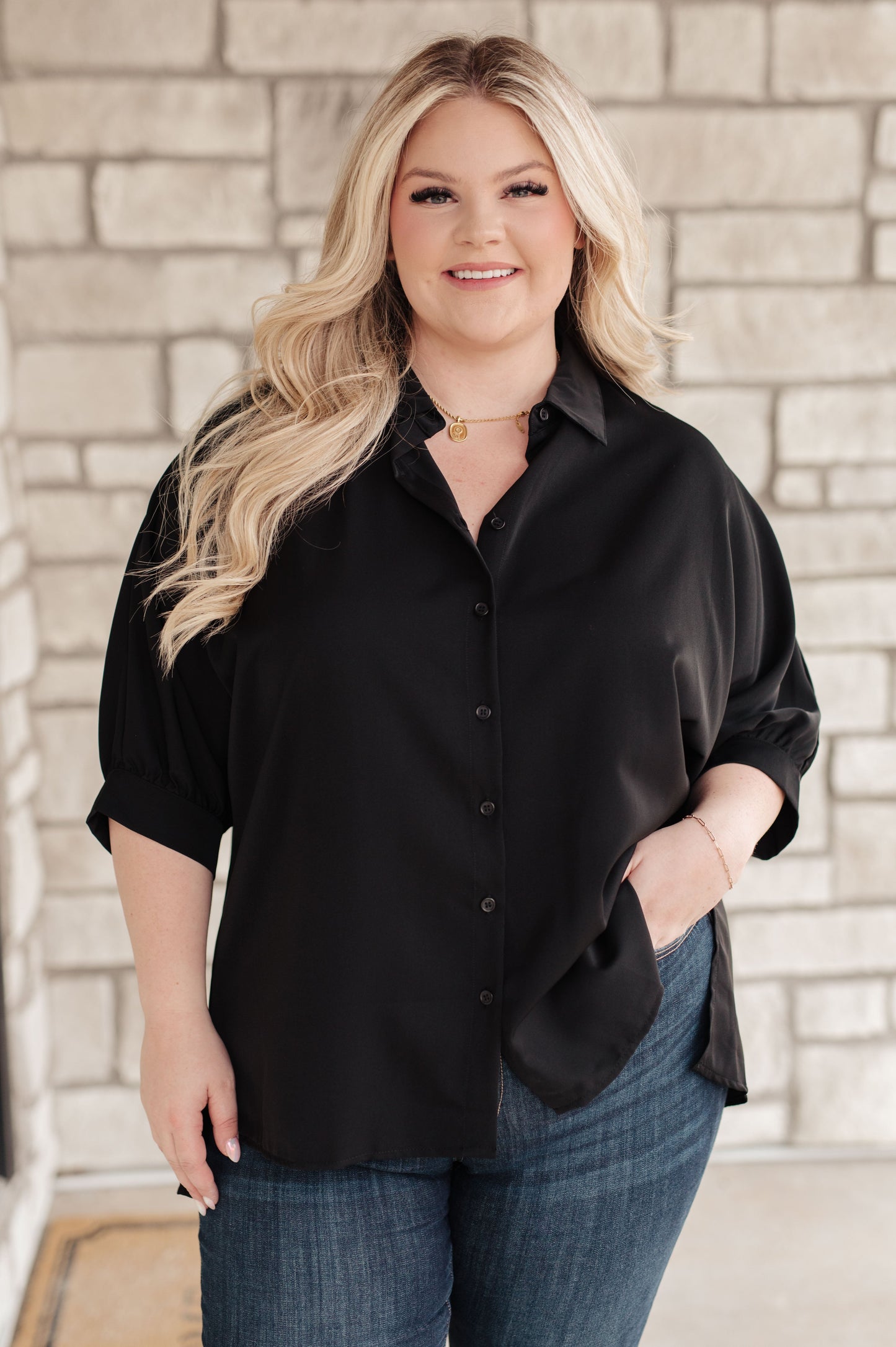 Turned Out Perfect Oversized Button Down