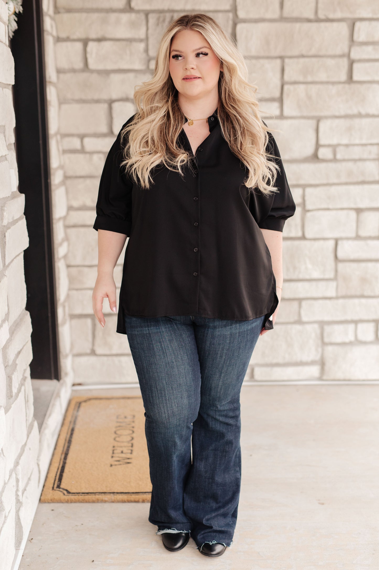 Turned Out Perfect Oversized Button Down