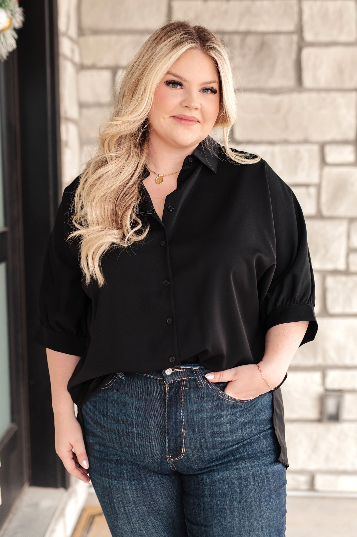 Turned Out Perfect Oversized Button Down