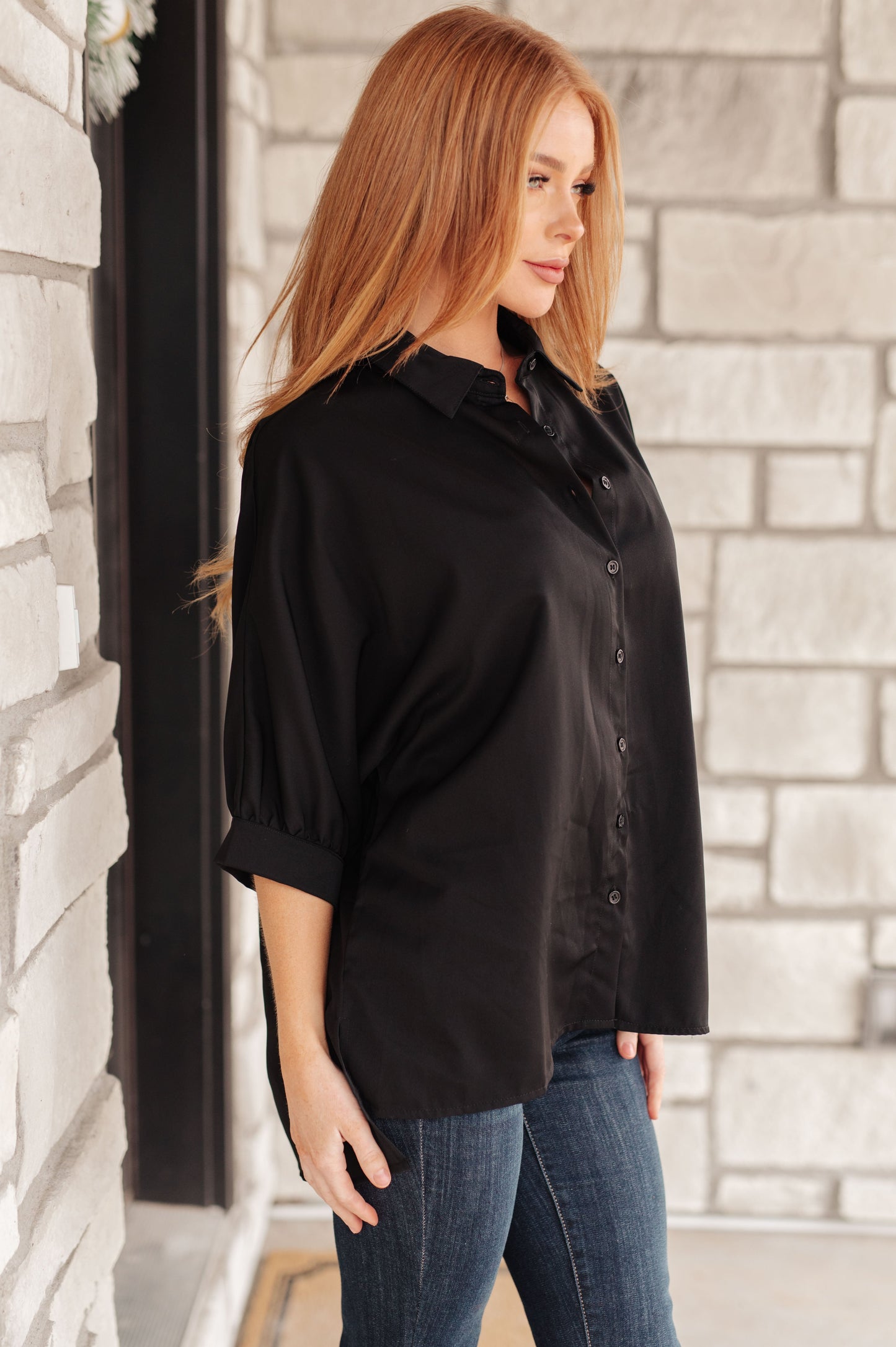 Turned Out Perfect Oversized Button Down