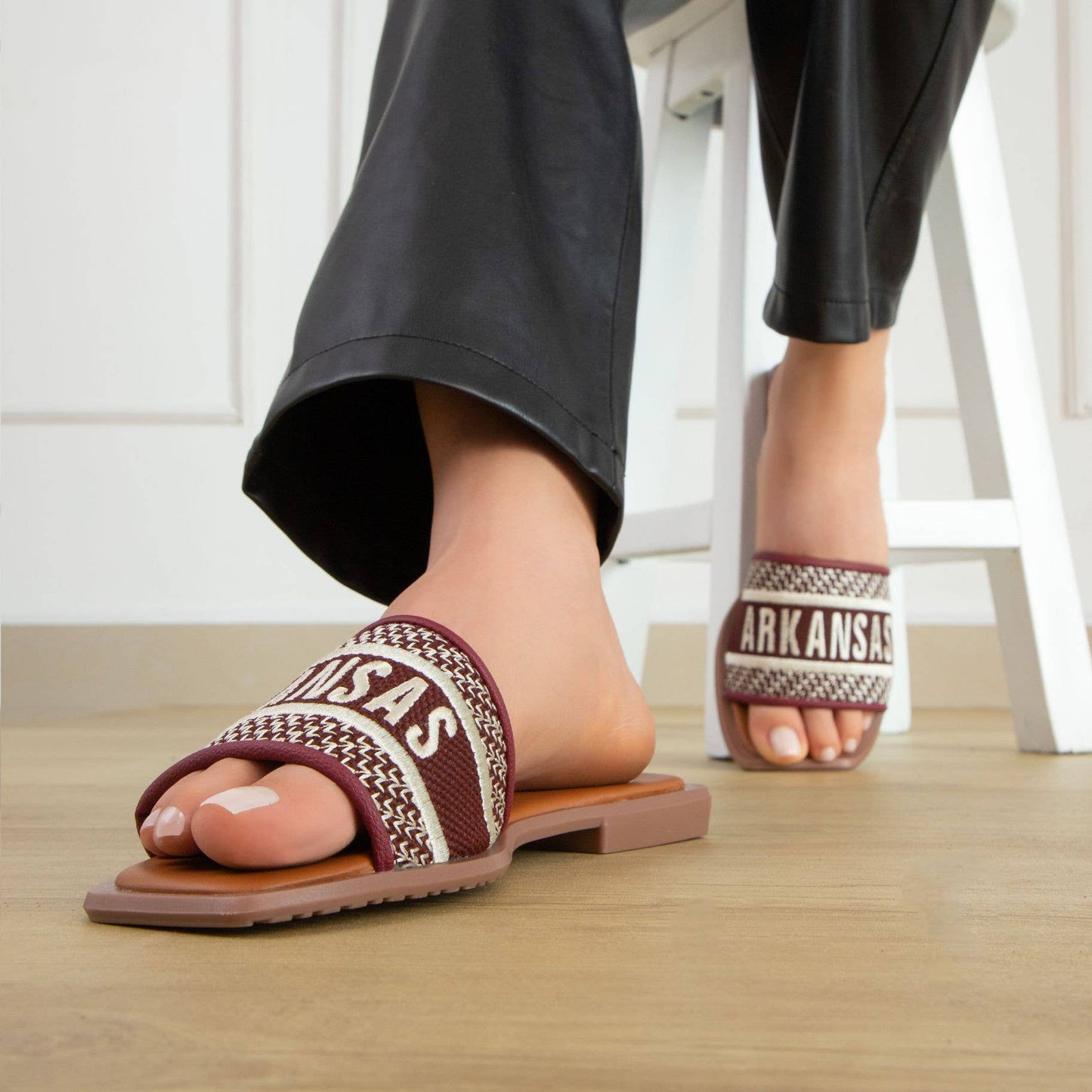 GAME DAY ARKANSAS SANDALS