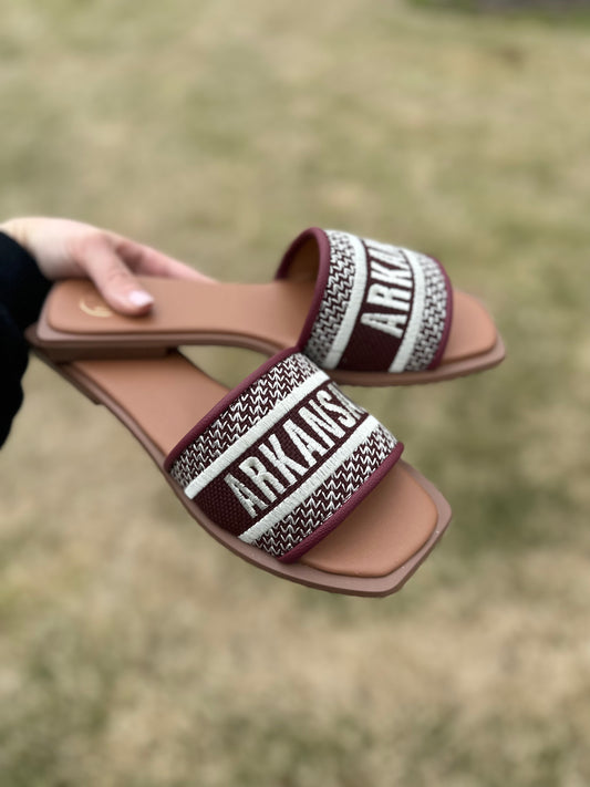 GAME DAY ARKANSAS SANDALS