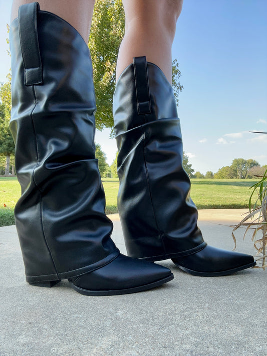 Kylie Fold Over Western Boot