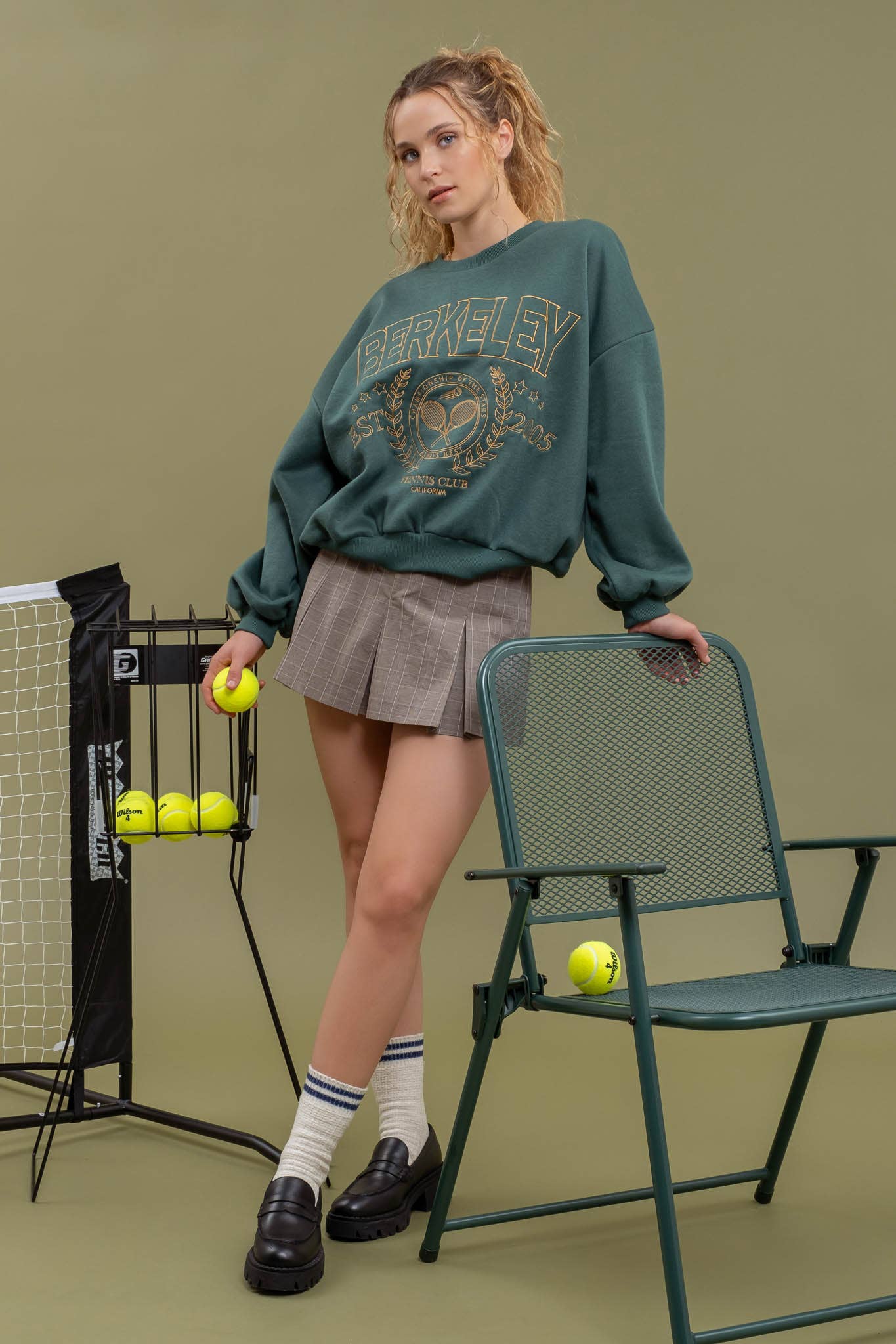 BERKELEY SWEATSHIRT-HUNTER GREEN