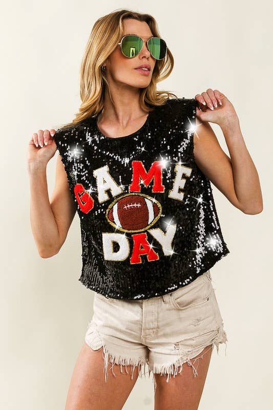 Game Day Football Patch Top