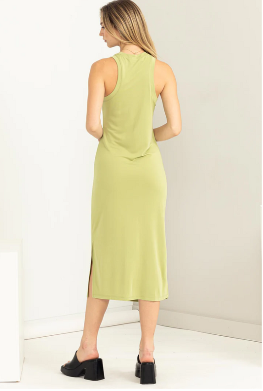 Hazy Dreams Dress/ Pistachio