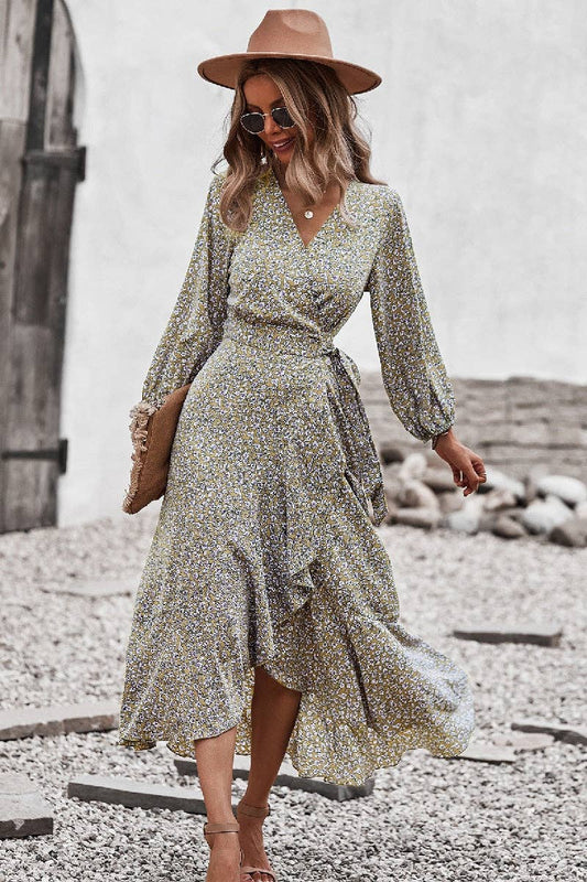 POLKA DOT WRAP DRESS