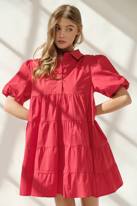 Scottie Dress/Red